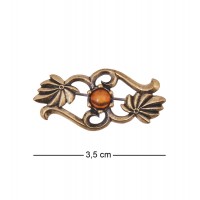 Фигурка - брошь Плетение (янтарь)