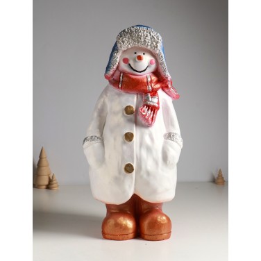 Копилка Снеговик в пальто