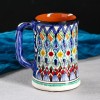 Кружка узбекская Риштанская Керамика «Цветы», 500 мл, синий МИКС - Фото № 2