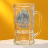 Кружка пивная стеклянная «Лучший охотник», 500 мл - Фото № 3