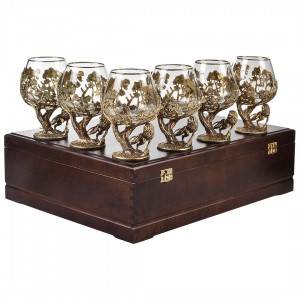Набор бокалов для коньяка Хищник (в шкатулке) Набор бокалов для коньяка Хищник (в шкатулке)