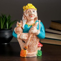 Копилка Баба Яга в ступе