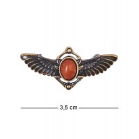 Фигурка - брошь Крылья (янтарь)