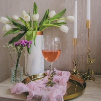 Бокал для вина Нежные ландыши (в коробке)