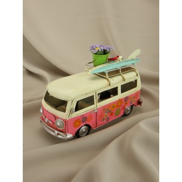 Фигурка Розовый ретро-автобус, 1950–1975 г.
