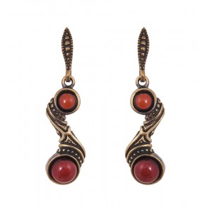 Серьги Нефертити (янтарь)