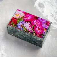 Шкатулка для украшений Разноцветные астры