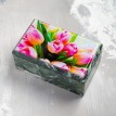 Шкатулка для украшений Яркие тюльпаны