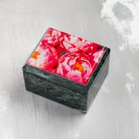 Шкатулка для украшений Страстные пионы