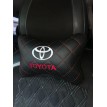 Подушка на подголовник TOYOTA (c красной прошивкой и вышивкой)