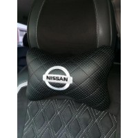 Подушка на подголовник NISSAN (с вышивкой и прострочкой)