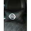 Подушка на подголовник NISSAN (с вышивкой и красной прострочкой)