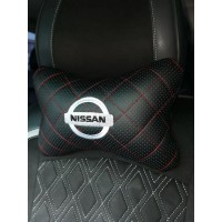 Подушка на подголовник NISSAN (с вышивкой и красной прострочкой) Подушка на подголовник NISSAN (с вышивкой и красной прострочкой)