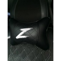 Подушка на подголовник Z (черная, из экокожи)