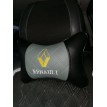 Подушка на подголовник Renault (из экокожи с серой вставкой)