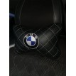 Подушка на подголовник BMW (из экокожи с белой прострочкой)