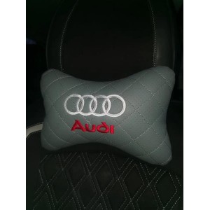 Подушка на подголовник AUDI (серая, из экокожи) Подушка на подголовник AUDI (серая, из экокожи)