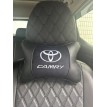 Подушка на подголовник Camry (из экокожи c черным велюром)