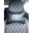 Подушка на подголовник Camry (серая, из экокожи)