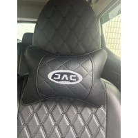 Подушка на подголовник JAC (серая, из экокожи) Подушка на подголовник JAC (серая, из экокожи)