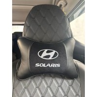 Подушка на подголовник Solaris (из экокожи с черным велюром) Подушка на подголовник Solaris (из экокожи с черным велюром)