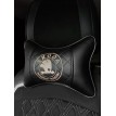 Подушка на подголовник Skoda (с вышивкой и черной прострочкой)