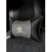 Подушка на подголовник Skoda (из экокожи с серой вставкой)
