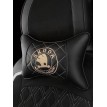 Подушка на подголовник Skoda (из экокожи с белой прострочкой)