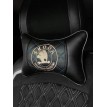 Подушка на подголовник Skoda (из экокожи с черной прострочкой)