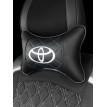 Подушка на подголовник TOYOTA (с голубой прошивкой по экокоже)