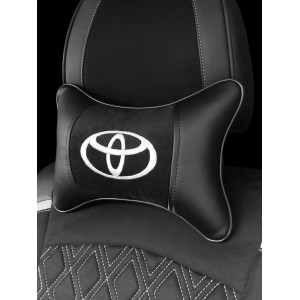 Подушка на подголовник TOYOTA (с вышивкой по черному велюру)