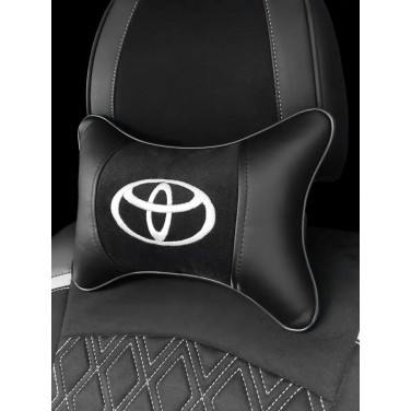 Подушка на подголовник TOYOTA (с вышивкой по черному велюру)