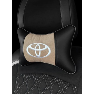 Подушка на подголовник TOYOTA (с вышивкой по бежевому велюру) Подушка на подголовник TOYOTA (с вышивкой по бежевому велюру)