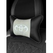 Подушка на подголовник TOYOTA (с вышивкой по серому велюру)