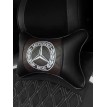 Подушка на подголовник Mercedes-Benz (с коричневой вставкой, из экокожи)