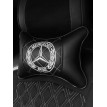Подушка на подголовник Mercedes-Benz (из экокожи с белой прострочкой)