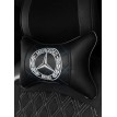 Подушка на подголовник Mercedes-Benz (из экокожи с синей прострочкой)