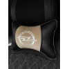 Подушка на подголовник Opel (из экокожи c бежевым велюром) - Фото № 2