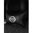 Подушка на подголовник NISSAN (из экокожи с черной вставкой)