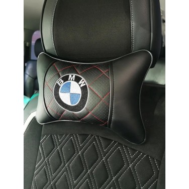 Подушка на подголовник BMW (с красной прострочкой, из экокожи) Подушка на подголовник BMW (с красной прострочкой, из экокожи)
