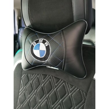 Подушка на подголовник BMW (коричневая, из экокожи) Подушка на подголовник BMW (коричневая, из экокожи)