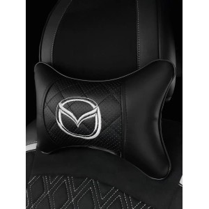 Подушка на подголовник MAZDA (черная, из экокожи) Подушка на подголовник MAZDA (черная, из экокожи)