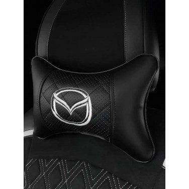 Подушка на подголовник MAZDA (черная, из экокожи) Подушка на подголовник MAZDA (черная, из экокожи)