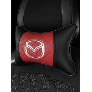 Подушка на подголовник MAZDA (из экокожи с красной вставкой) Подушка на подголовник MAZDA (из экокожи с красной вставкой)