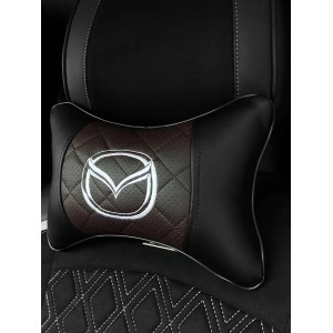 Подушка на подголовник MAZDA (из экокожи с коричневой вставкой) Подушка на подголовник MAZDA (из экокожи с коричневой вставкой)