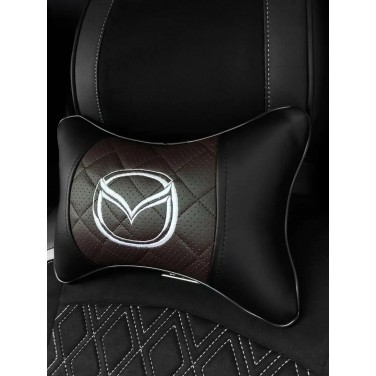 Подушка на подголовник MAZDA (из экокожи с коричневой вставкой) Подушка на подголовник MAZDA (из экокожи с коричневой вставкой)