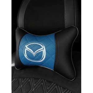 Подушка на подголовник MAZDA (из экокожи с синей вставкой) Подушка на подголовник MAZDA (из экокожи с синей вставкой)