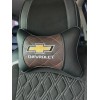 Подушка на подголовник Chevrolet (из экокожи c коричневой вставкой) - Фото № 2