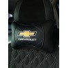 Подушка на подголовник Chevrolet (из экокожи c черной прошивкой) - Фото № 2