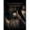 Подушка на подголовник Chevrolet (из экокожи c черным велюром) - Фото № 12